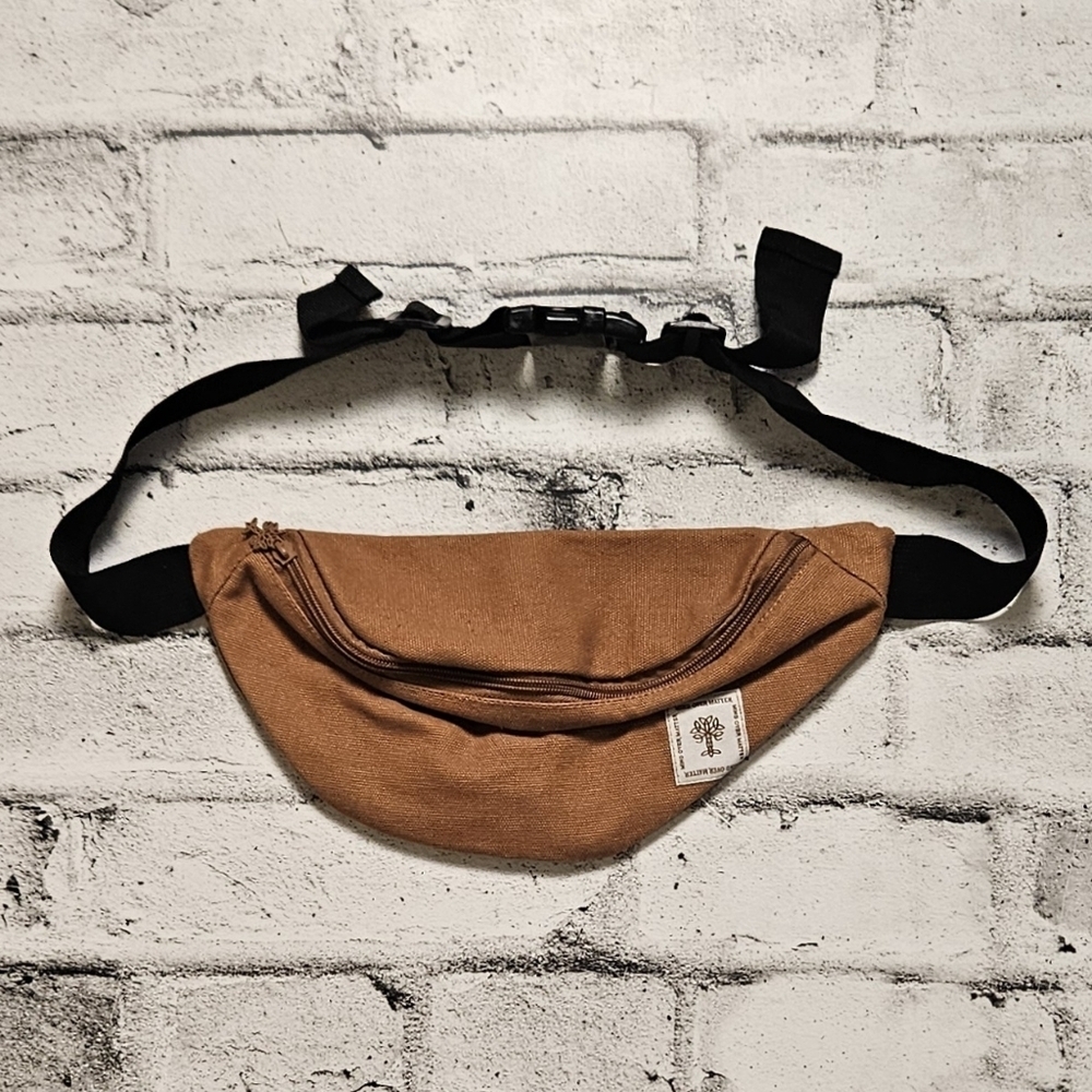 Oak + Reed Rust Canvas Belt Bag Minimalist Boho Waist Pack